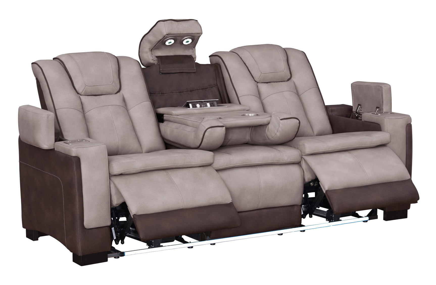 Rodeo Recliner chair with power footrest extended