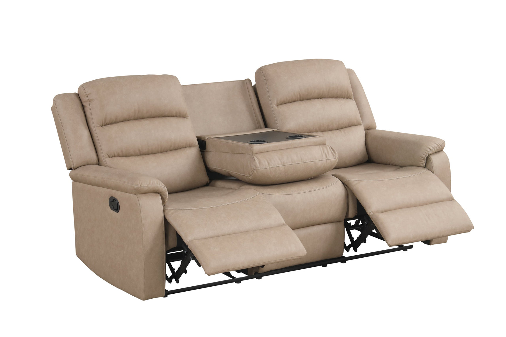 Hope Stone reclining sofa side view