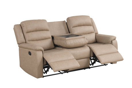 Hope Stone reclining sofa side view