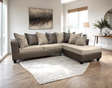 main view of Monroe Latte Sectional sectional sofa