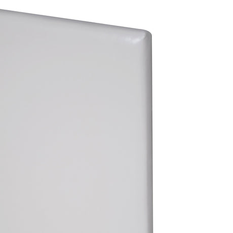 Helen White PU Platform Twin Bed mattress support detail