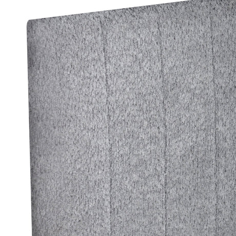 Close-up of Heiden bed fabric and frame details