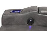 Double storage arms on recliner