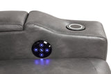 Wireless smartphone charging pad on recliner
