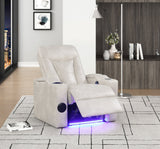 Close-up of Bluetooth speaker on Topgun recliner
