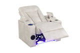 LED lighting under Topgun ivory recliner