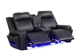 Detail of USB charging ports in armrests