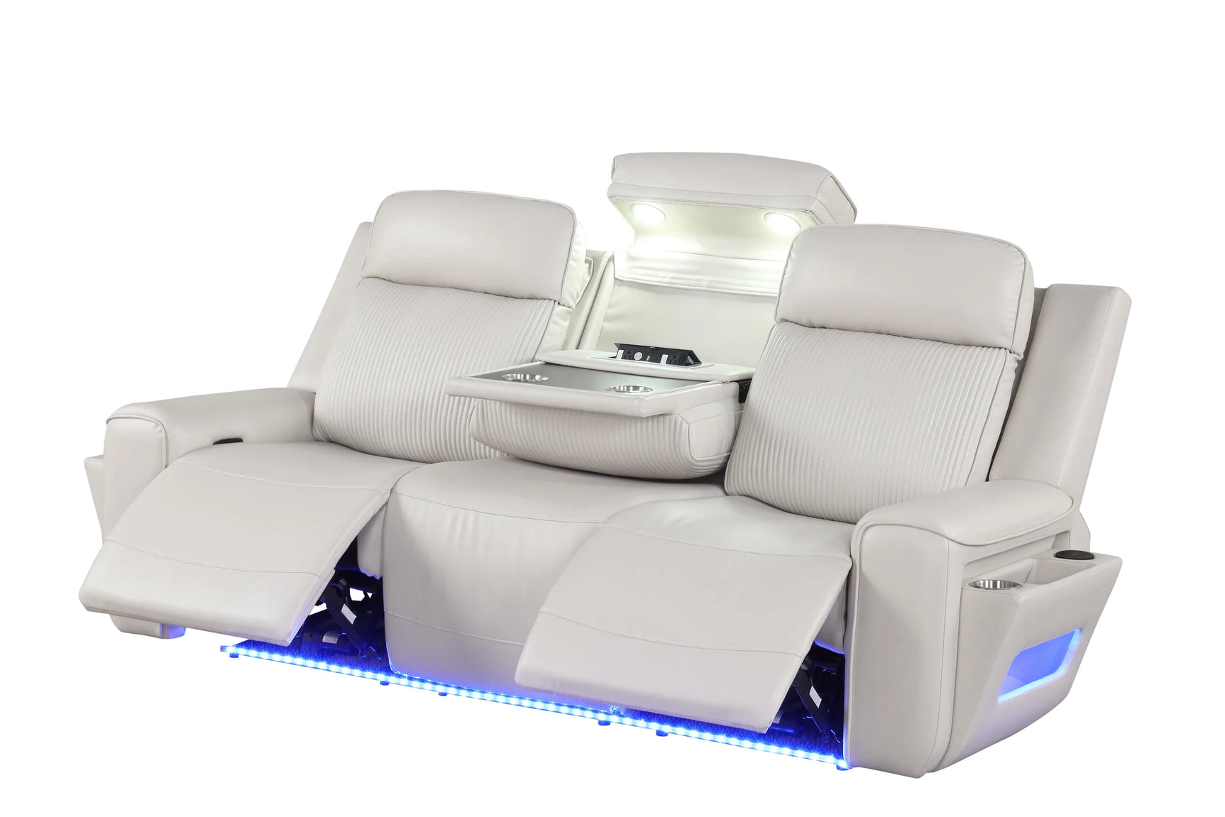 Bluetooth speaker integrated in loveseat