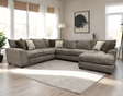 Jean Taupe Oversized Sectional sofa main front view