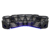 Built-in speaker technology on Ibiza sectional sofa arm