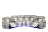 Ibiza sectional LED light strips illuminated at night