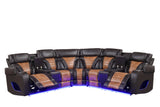 LED light strip illumination on Ibiza sectional
