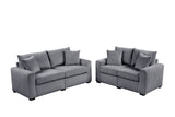 side view of Hime Gray 2-Piece Living Room Set furniture