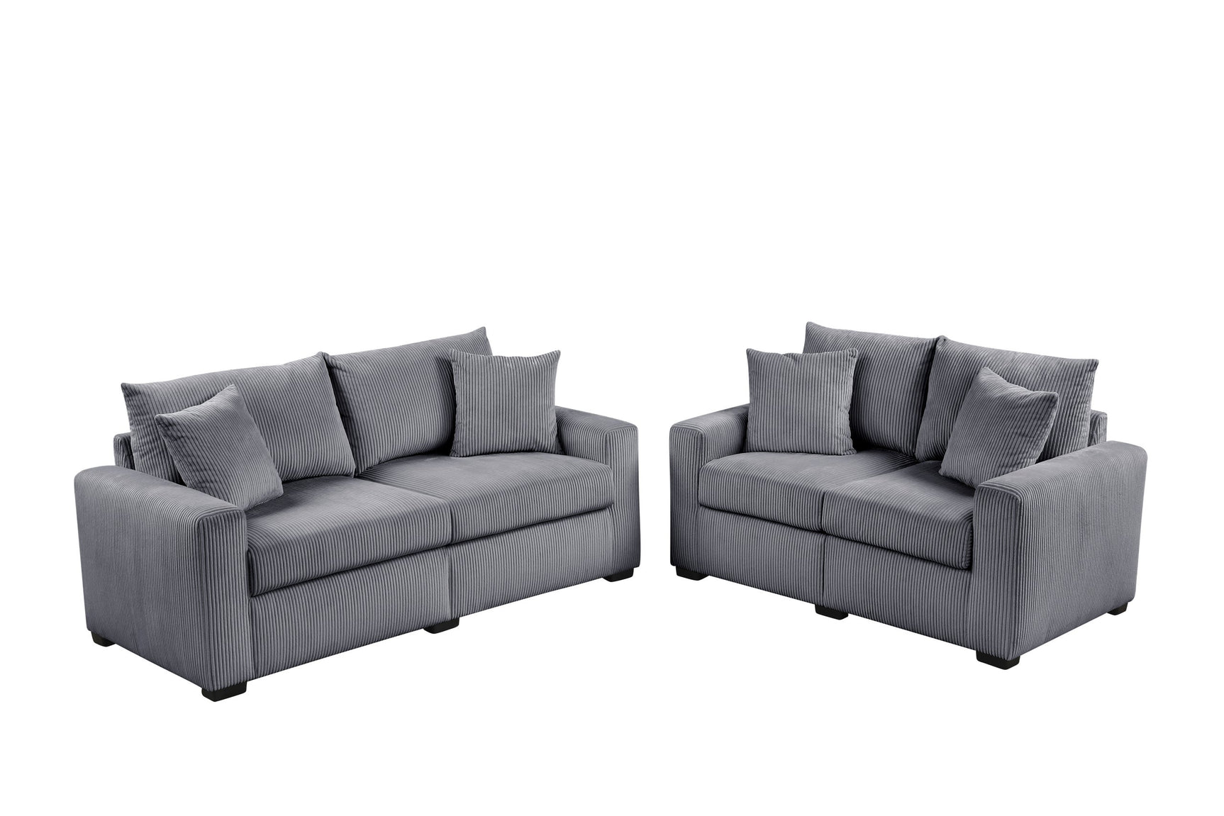 side view of Hime Gray 2-Piece Living Room Set furniture