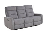 Nina Gray Fabric 3-Piece Power Reclining Set