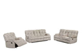 Martina Gray Fabric recliner side angle