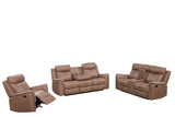 Side angle of Sofia Brown recliner chair