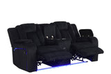 Under-footrest LED lighting detail