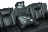 LED lights underneath footrest illuminated