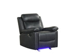 Close-up of Isabel reclining sofa material and details