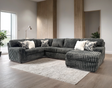 main view of Marlo Charcoal Sectional sectional sofa