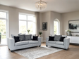 Monroe Gunmetal 2-Piece Living Room Set main front view