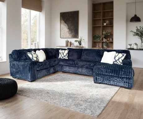 Marlo Blue Sectional from Decor Furniture