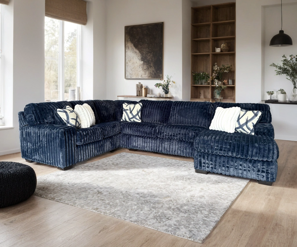 Marlo Blue Sectional from Decor Furniture