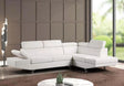 Moderno White Sectional sofa front view