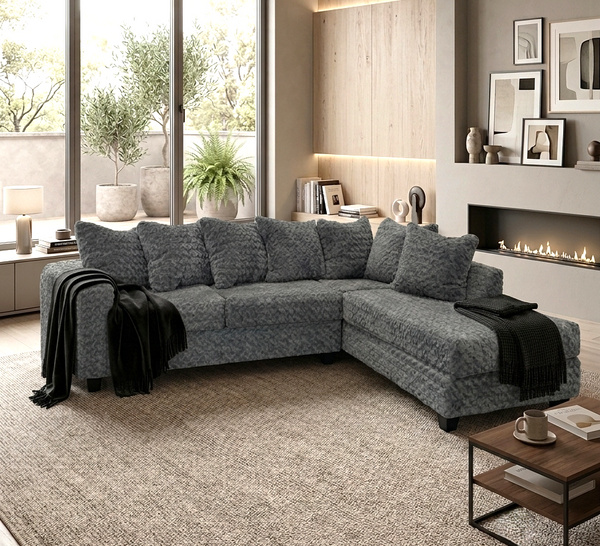 Sizzi Charcoal Sectional from Decor Furniture