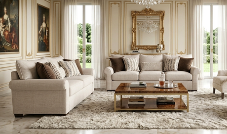 Behold Cream Oversized Sofa & Loveseat Set from Decor Furniture