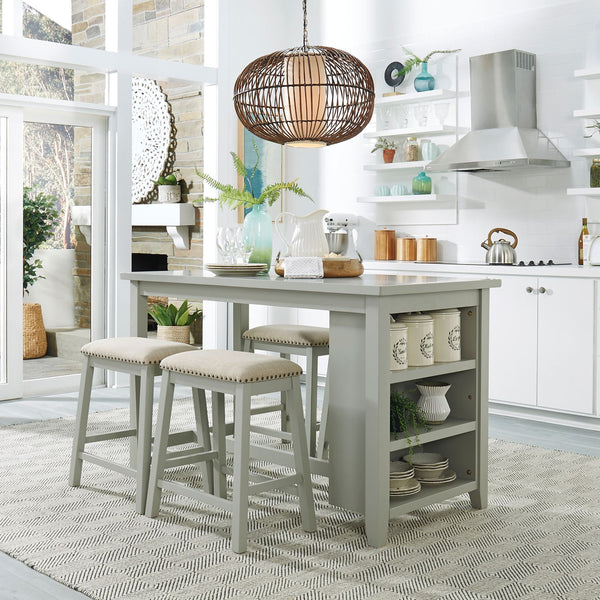 Nuni Grey Counter Height Table + 4 Chairs from Decor Furniture