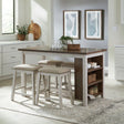 Nuni Two-Tone Counter Height Table + 4 Chairs from Decor Furniture