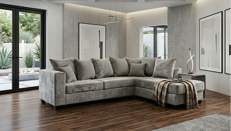 Hudson Gray Sectional from Decor Furniture