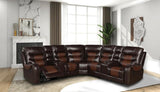 Martin21 reclining sectional sofa side view