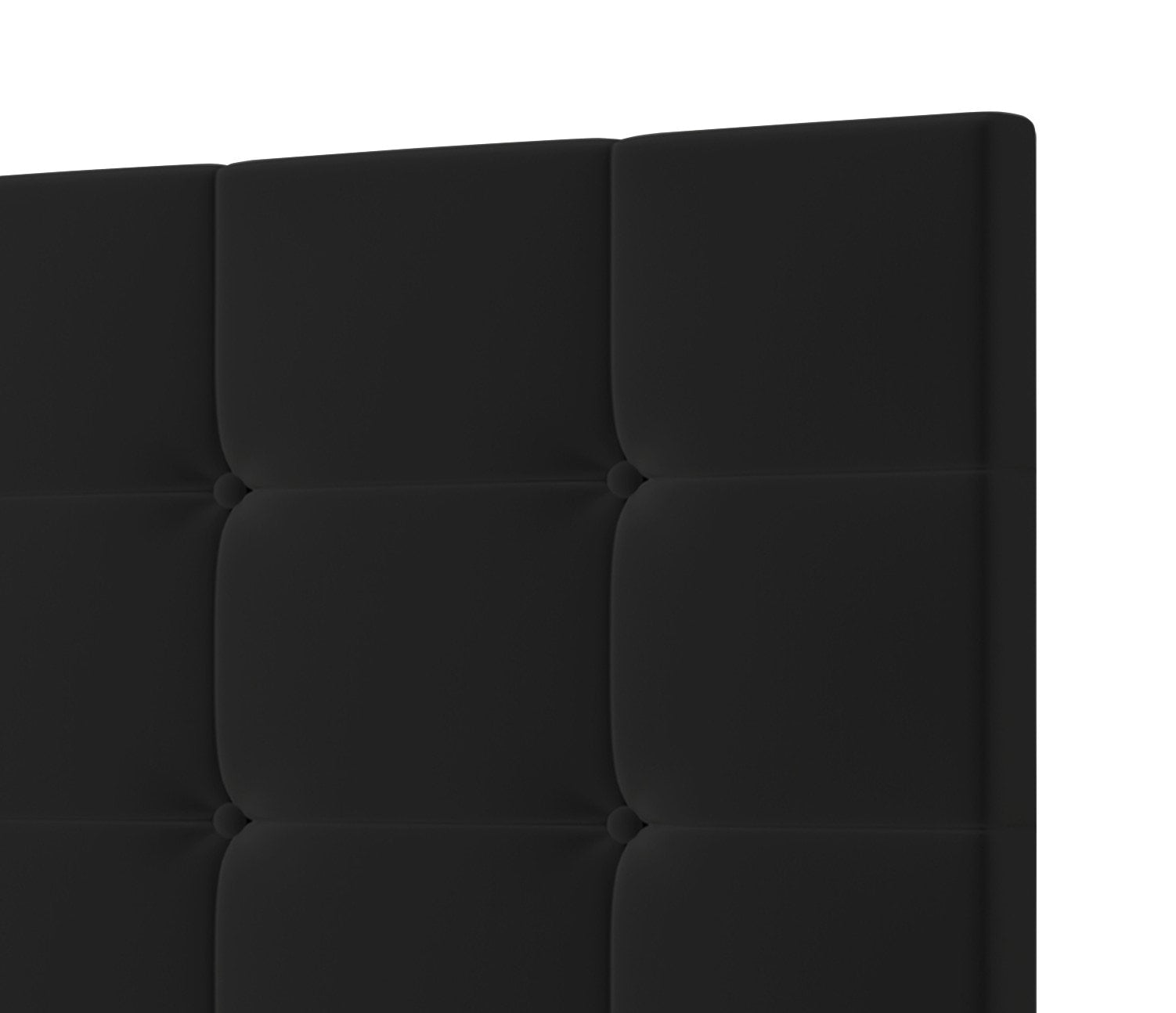 Nini Full Platform Bed low profile design in black velvet