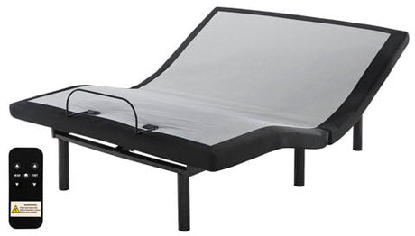 Ashley King Adjustable Base angled view with remote