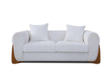 Stylus Ivory Chair wooden legs detail