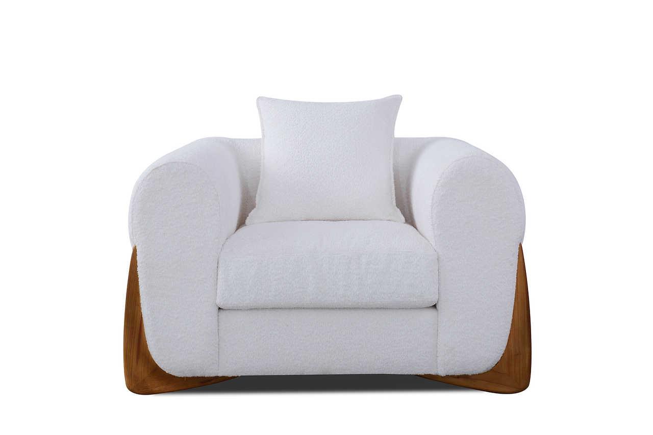 Stylus Ivory Chair living room setting