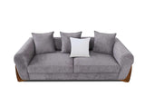 Stylus Pewter Chair angled view