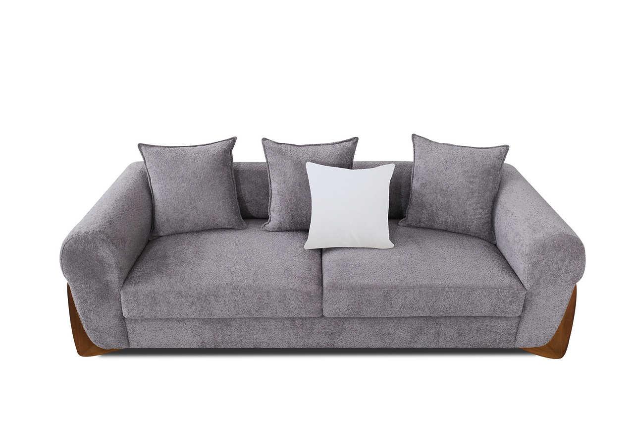 Stylus Pewter Chair angled view