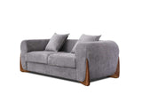 Stylus Pewter Chair fabric texture close