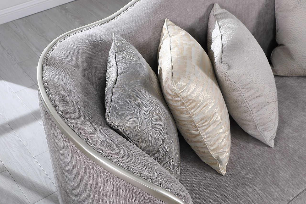 Bellisimo Grey Living Room Set cushion detail