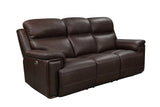 Close-up of power recliner control on El Paso loveseat