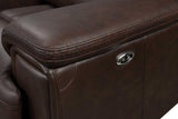 El Paso reclining sofa footrest extended