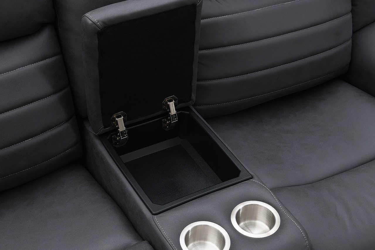 Max Grey sofa reclining mechanism detail