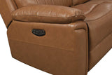 Side view showing power recliner and headrest controls