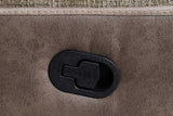 Recliner fully reclined position, side angle