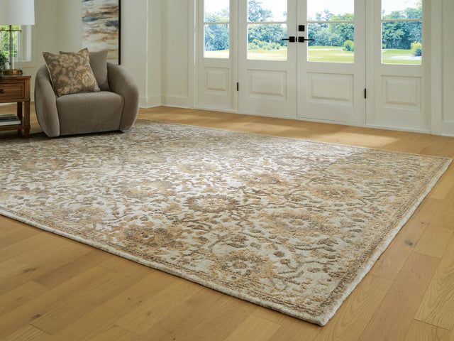 Sableridge Ivory/Taupe/Camel Extra Large Rug from Decor Furniture