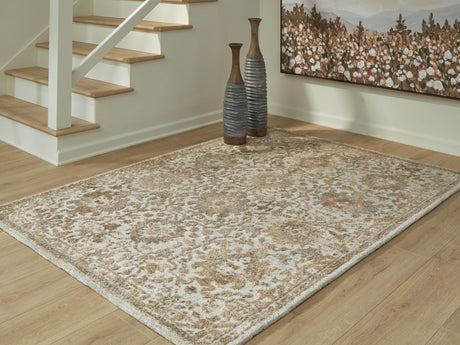 Sableridge Ivory/Taupe/Camel Medium Rug from Decor Furniture